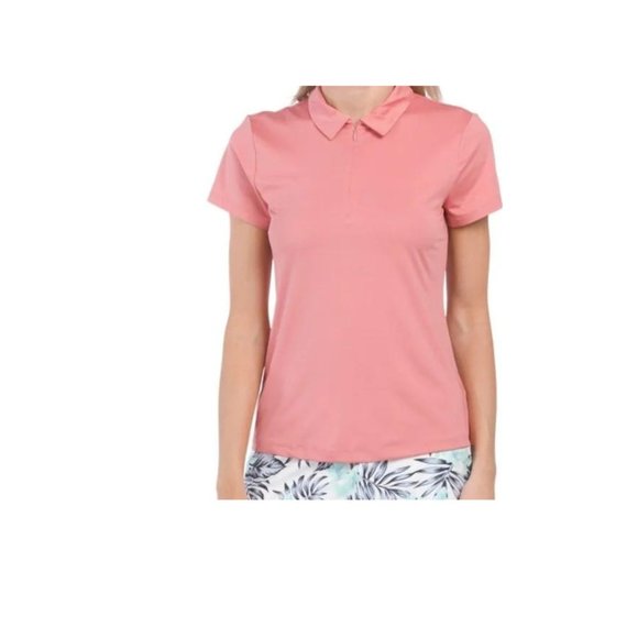 Tommy Bahama NWT Women's UPF 50 Mauve Pink Quarter Zip Golf Polo Shirt - Picture 1 of 2